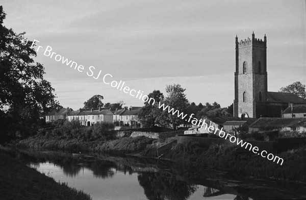 MOORE ABBEY  EVENING LIGHT ON CHURCH